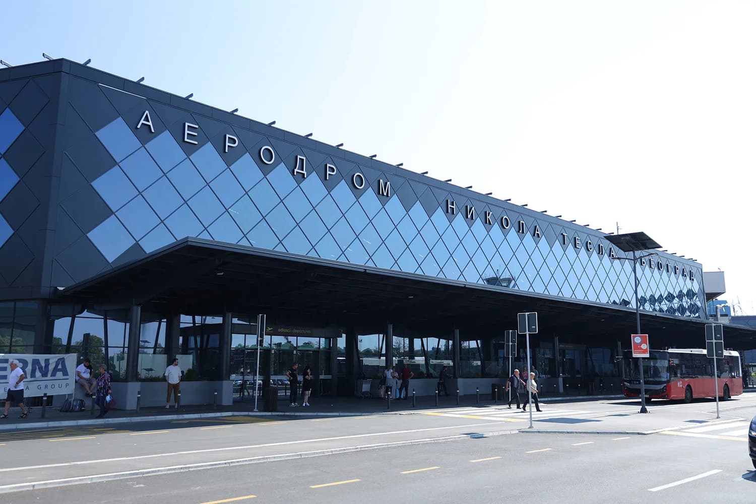Nikola Tesla International Airport terminal in Belgrade