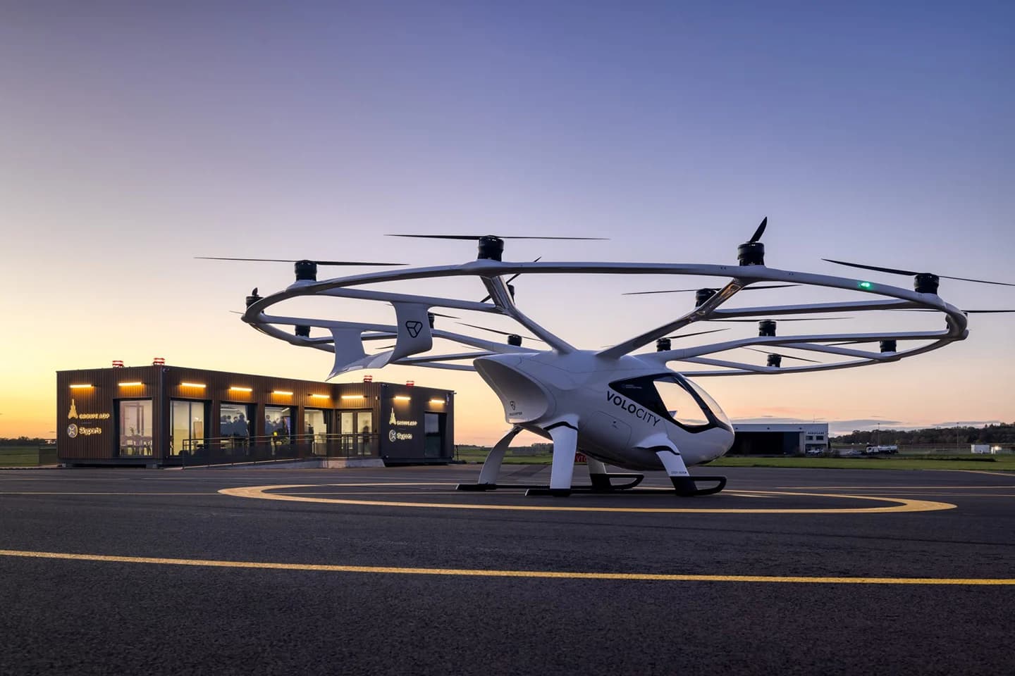 First European taxidrone vertiport